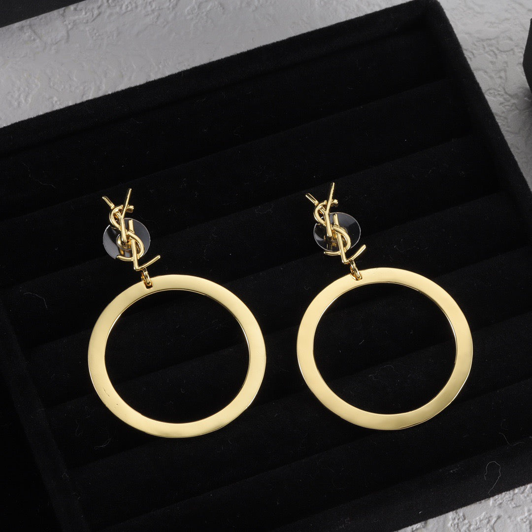E49 Women gold-plated fashion earrings high-quality jewelry