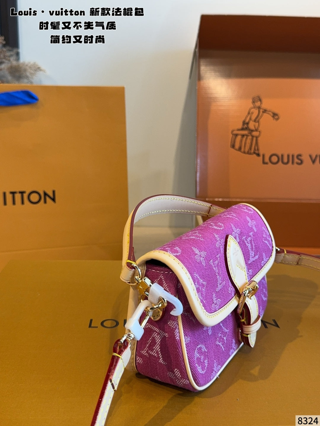 MN34 Women's bag diagonal cross bag 19*6*11cm