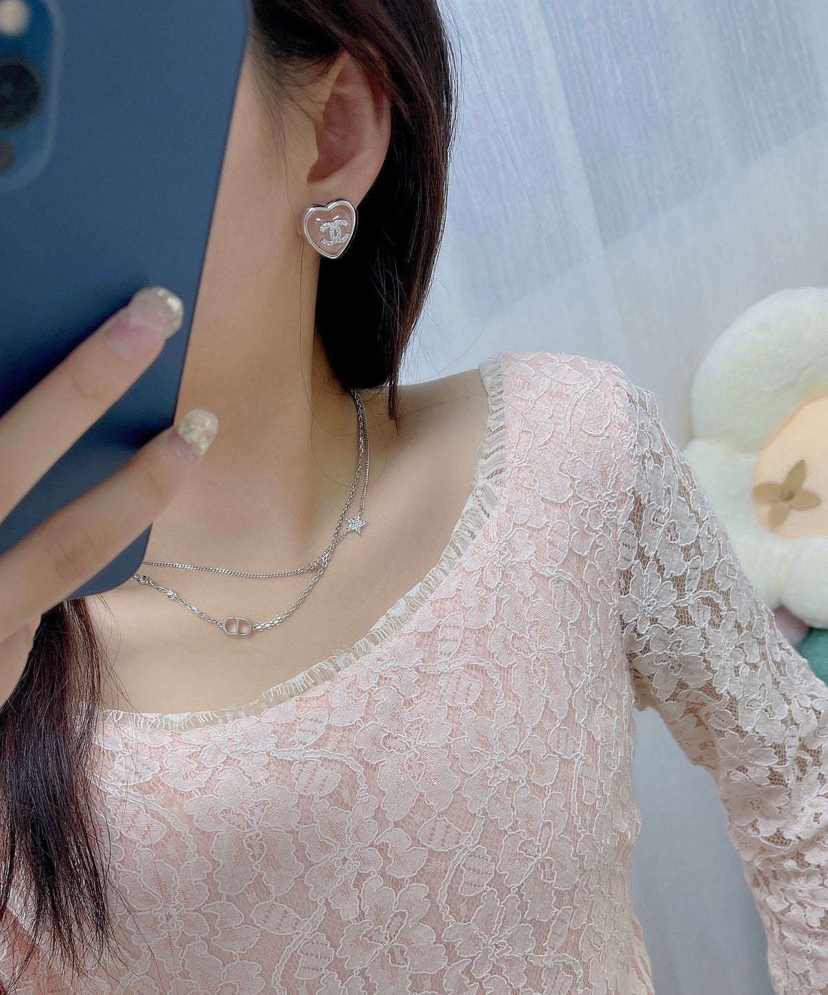 CHE25 Women gold-plated fashion earrings high-quality jewelry