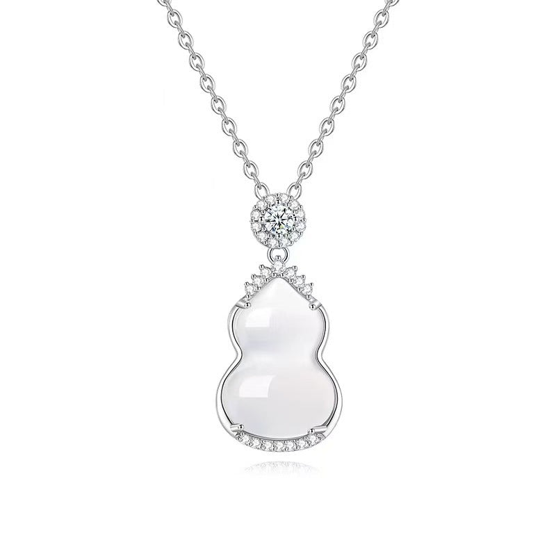 Necklace women's 999 silver new Chinese style design high-end clavicle chain jewelry