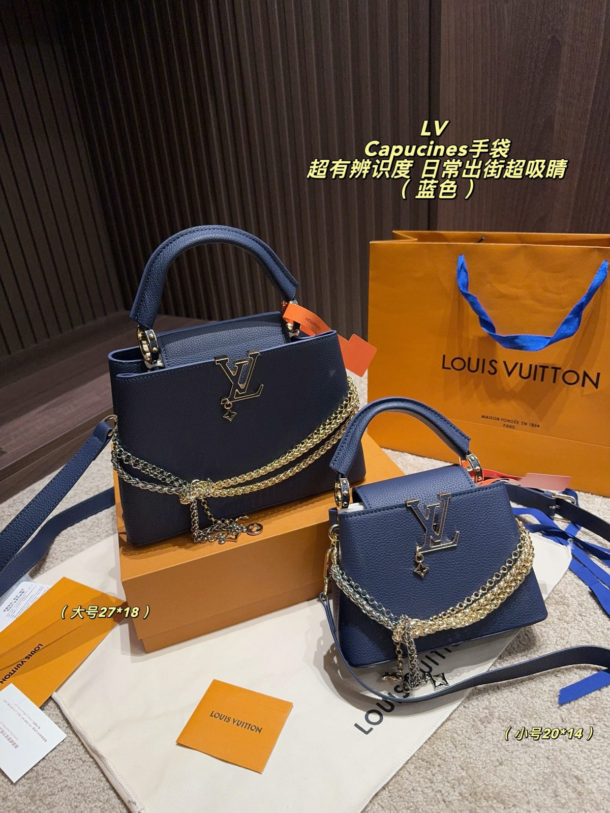 MN69 Women's leather bag handbag 27*18cm/20*14cm