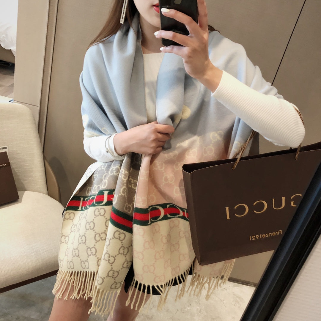 F61 Women's wool blend scarf shawl 180*65CM