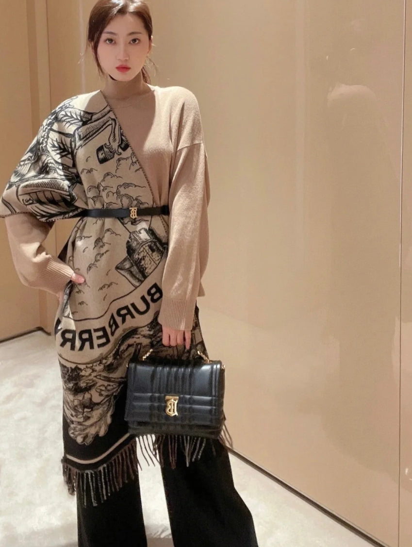 F26 Women's Winter Fashion Wool Scarf 65*180cm