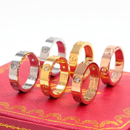CAR2 Classic Unisex Stainless Steel Fashion Ring Jewelry for Men & Women