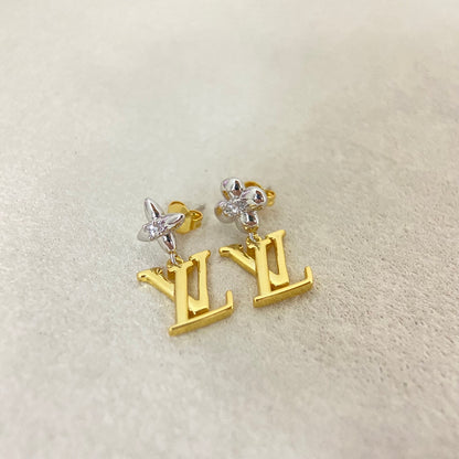 E3 Women gold-plated fashion earrings high-quality jewelry
