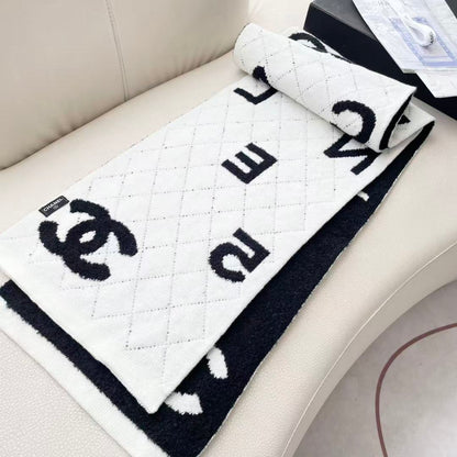 F38 Women's Wool Blend Scarf Wrap 35*200cm