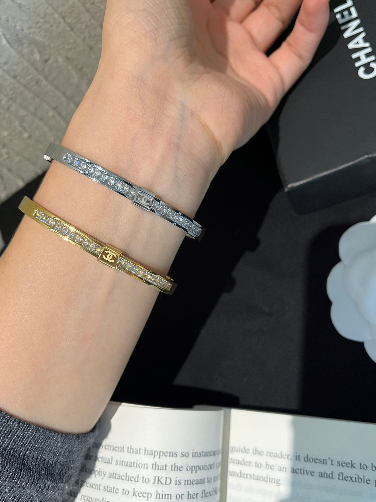 S493 Women 316L Titanium Steel Bracelet Fashion Gold Plated Jewelry