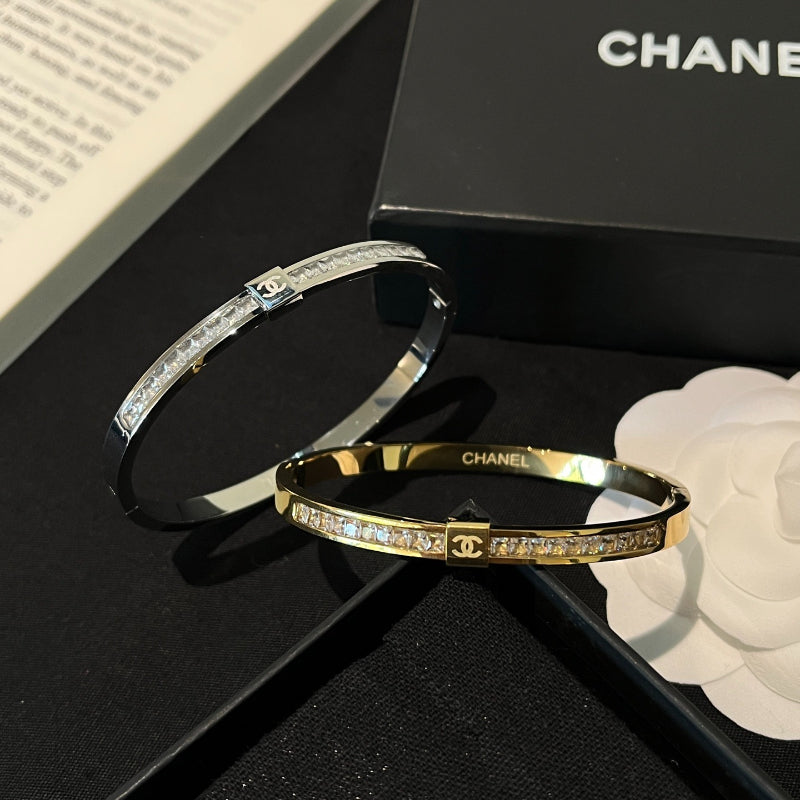 S493 Women 316L Titanium Steel Bracelet Fashion Gold Plated Jewelry