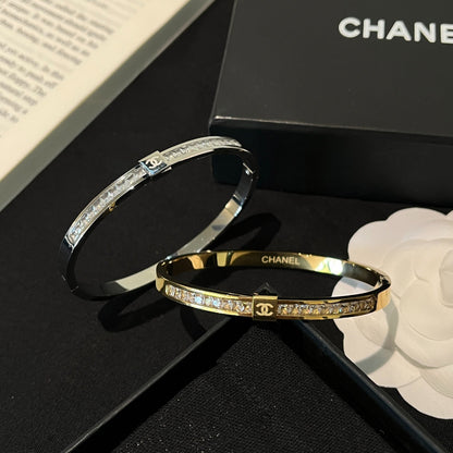 S493 Women 316L Titanium Steel Bracelet Fashion Gold Plated Jewelry