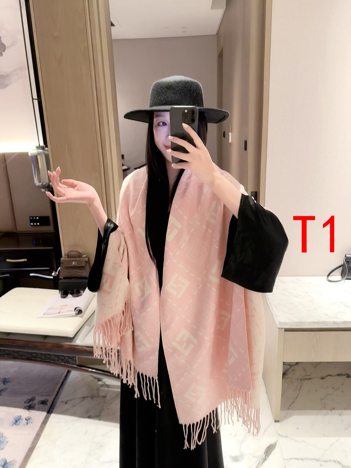 F50 Women Wool Blend Scarf Wrap