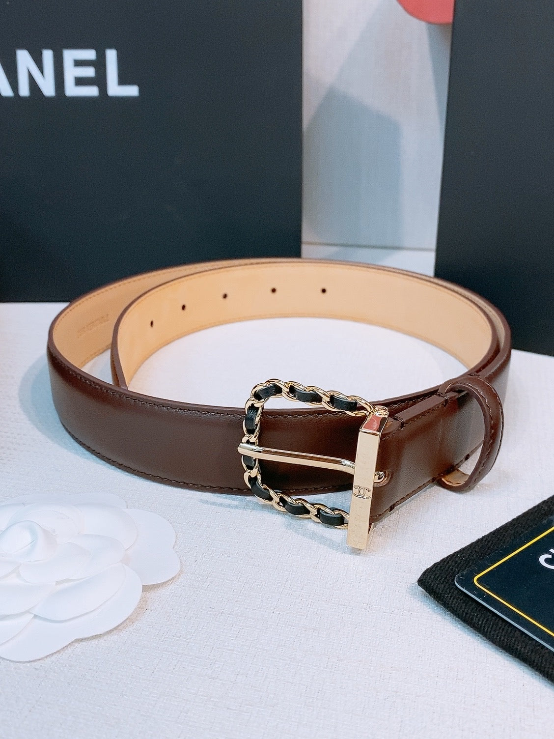 BE1 Real leather 3CM Belt with packing