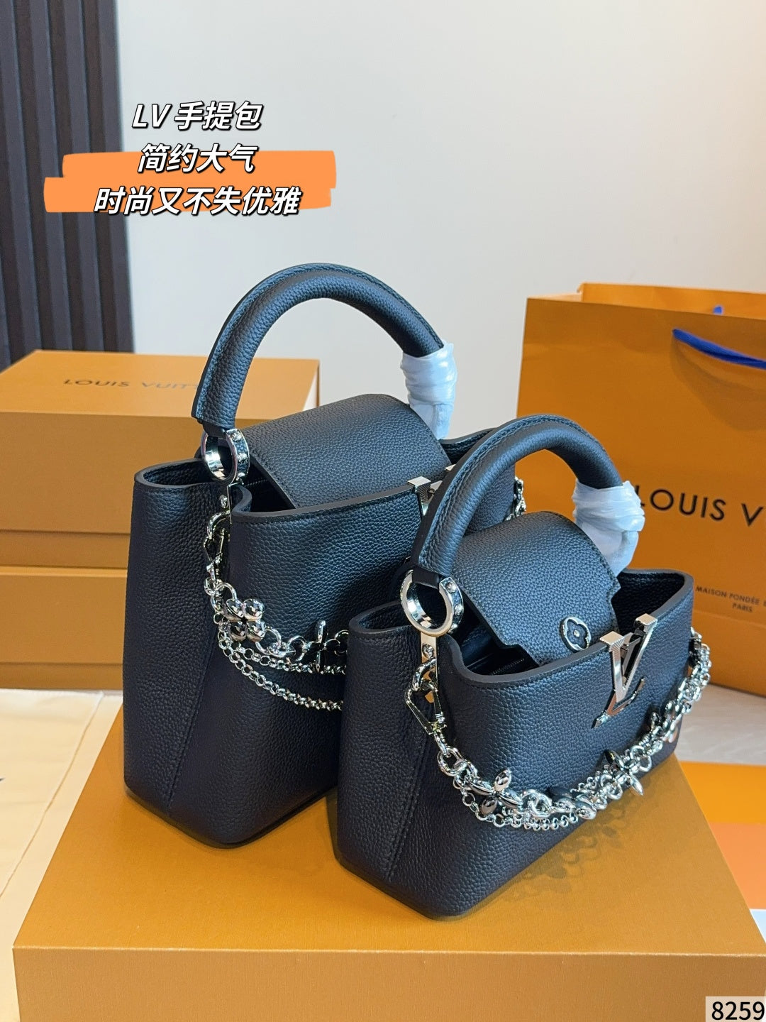 MN90 Women's leather bag handbag 27*9*18/22*8*12cm