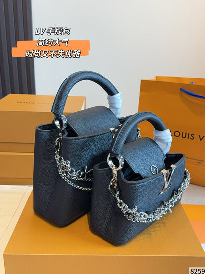 MN90 Women's leather bag handbag 27*9*18/22*8*12cm