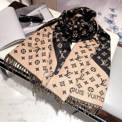 F47 Women Wool Blend Scarf Wrap 60x180cm