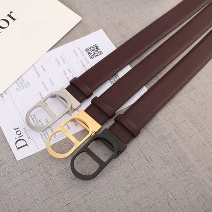 BE4 Men Real Leather Belt 3.5CM with packing