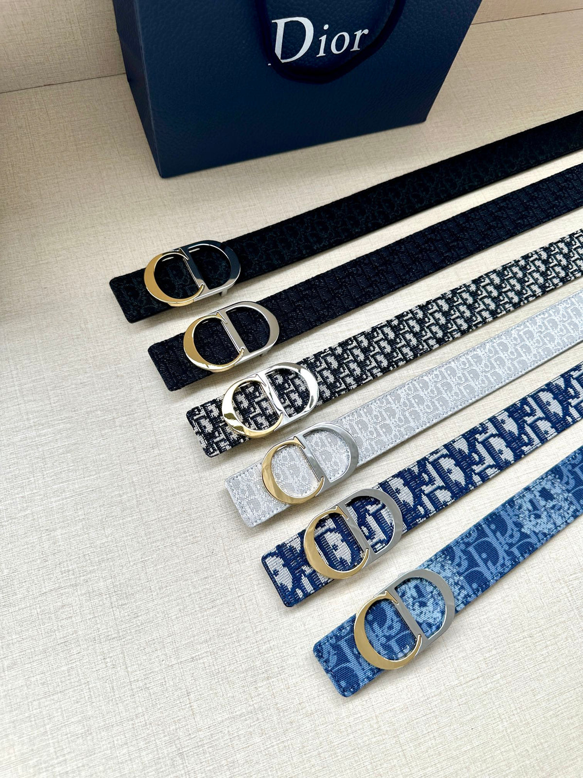 BE9 Real Leather Belt 3.2CM with packing