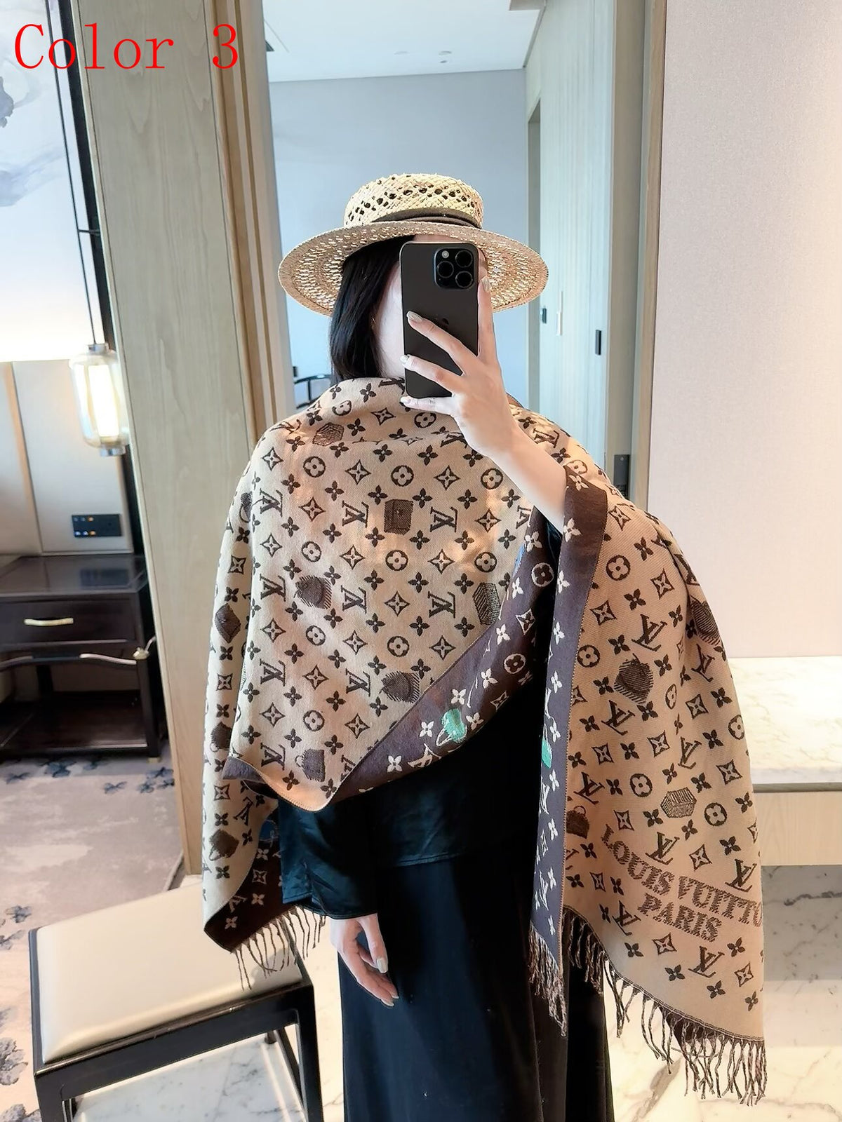 F2 Women's Winter Fashion High Quality Wool Scarf 180×60cm