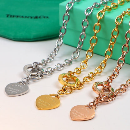 TN4 Classic necklace 316L titanium steel necklace fashionable gold-plated jewelry