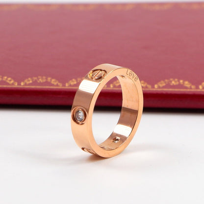 CAR2 Classic Unisex Stainless Steel Fashion Ring Jewelry for Men & Women