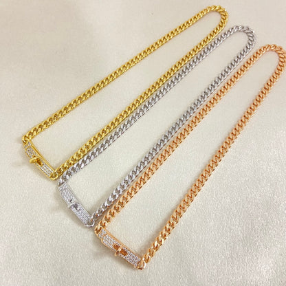 N6 New women and men gold-plated necklace fashion jewelry