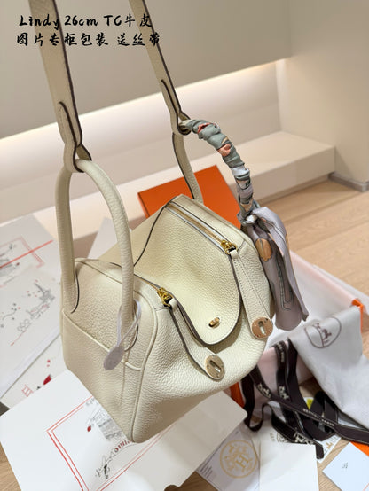 MS86  Genuine leather women's handbag 26cm bags