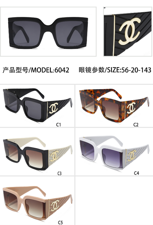 6042 Fashion men's and women's sunglasses with box