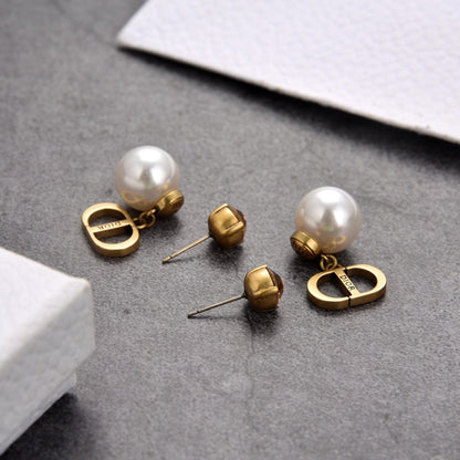DIE5 Women gold-plated fashion earrings high-quality jewelry