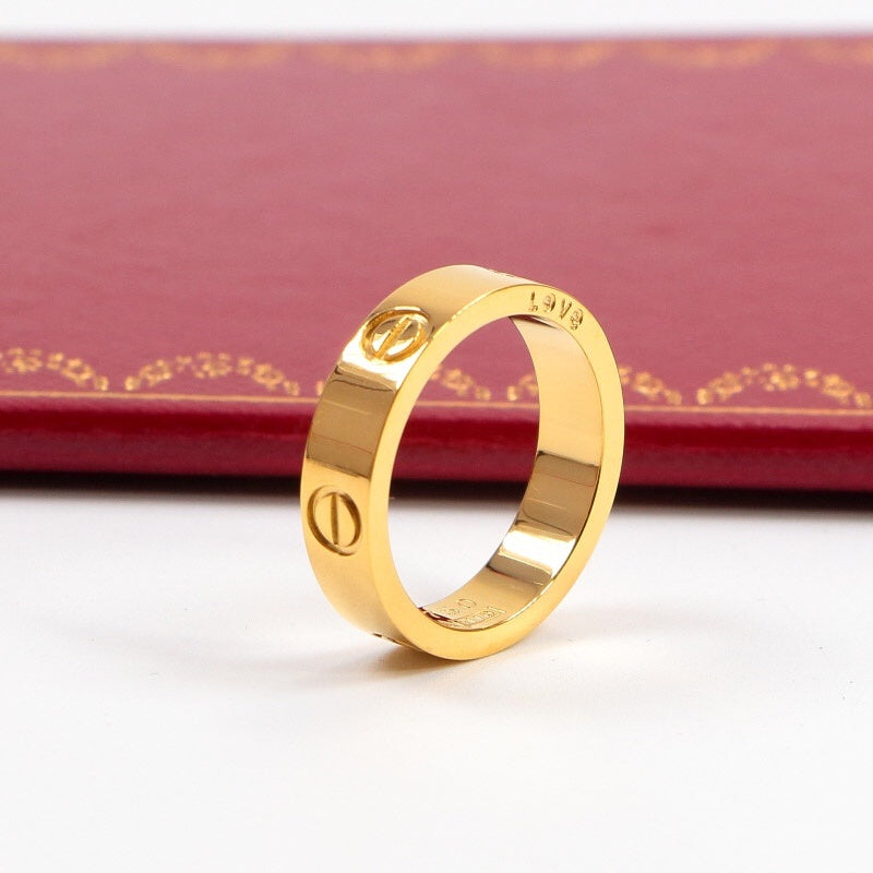 CAR2 Classic Unisex Stainless Steel Fashion Ring Jewelry for Men & Women