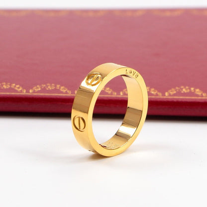 CAR2 Classic Unisex Stainless Steel Fashion Ring Jewelry for Men & Women