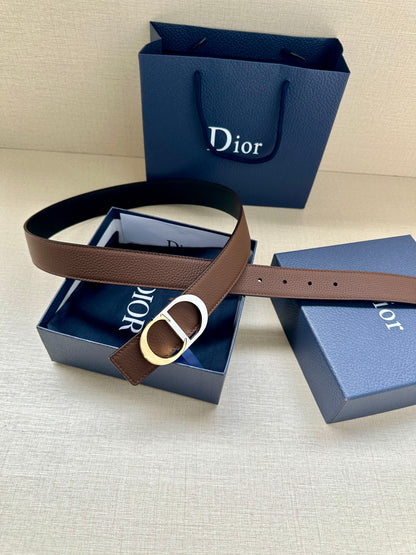 BE3 Men Real Leather Belt 3.5CM with packing