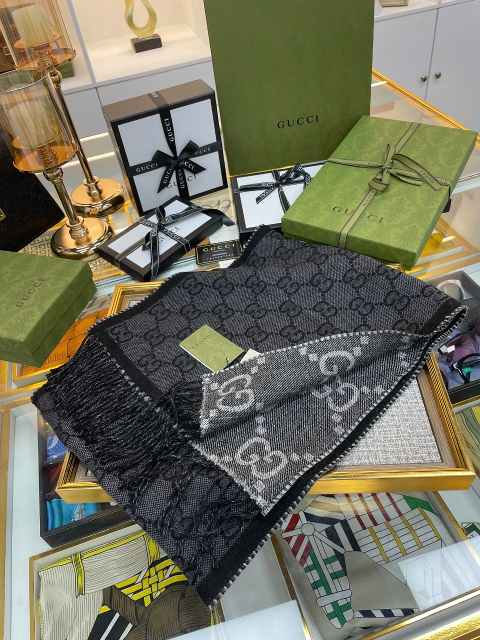 F27 Women's Winter Fashion Wool Scarf 34*194cm