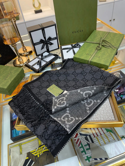 F27 Women's Winter Fashion Wool Scarf 34*194cm