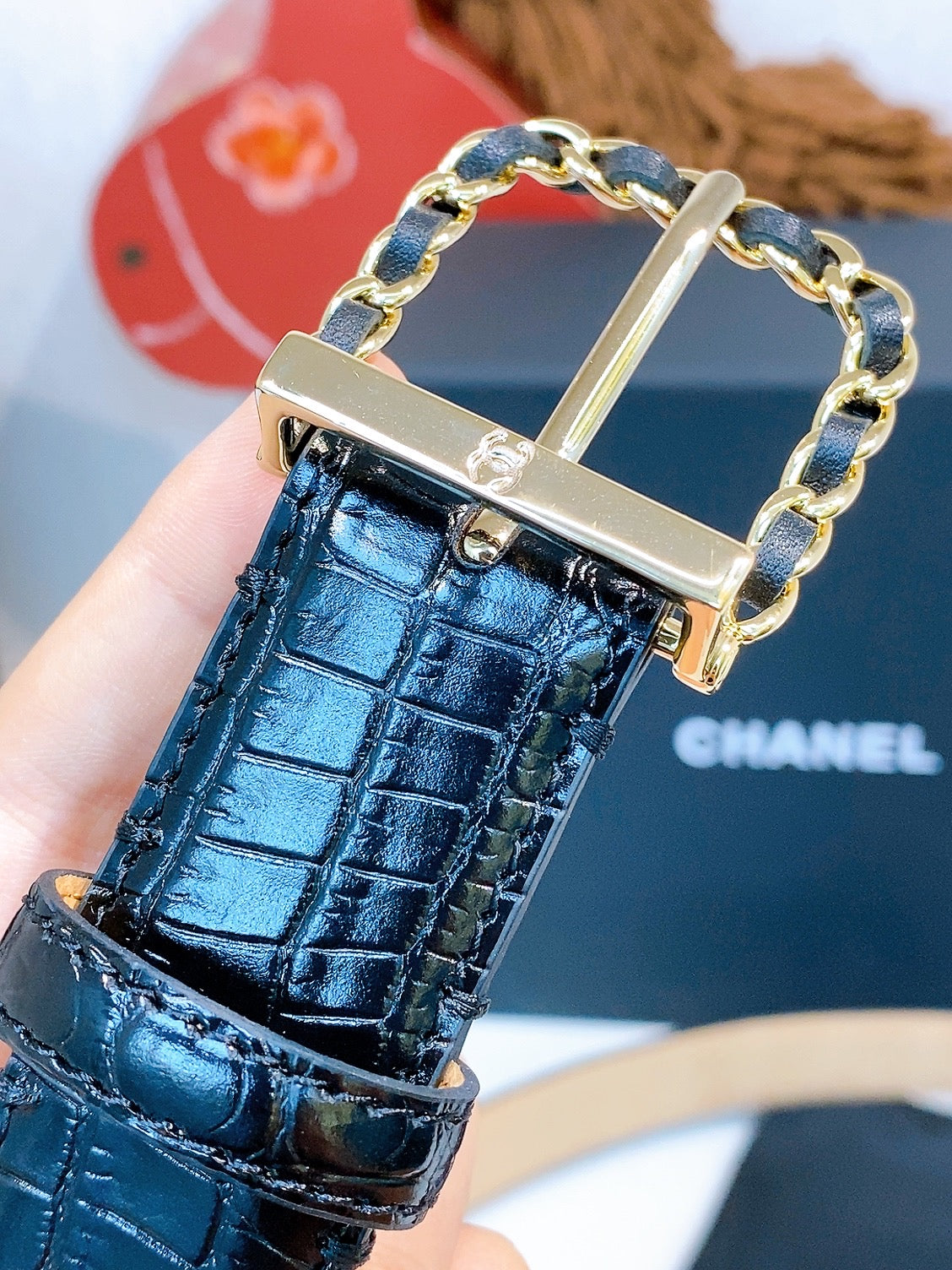 BE1 Real leather 3CM Belt with packing
