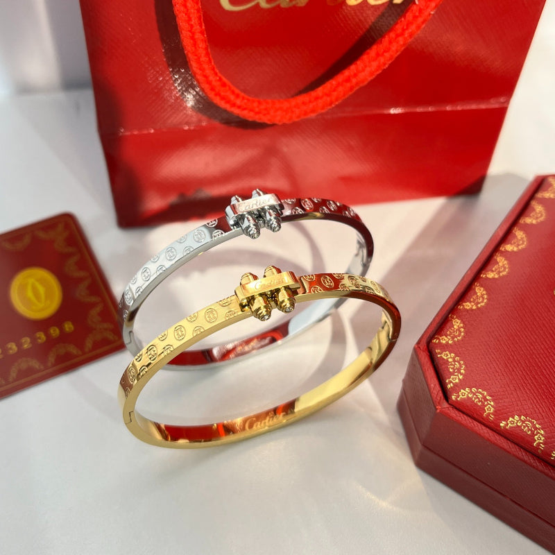 S502 Women 316L Titanium Steel Bracelet Fashion Gold Plated Jewelry