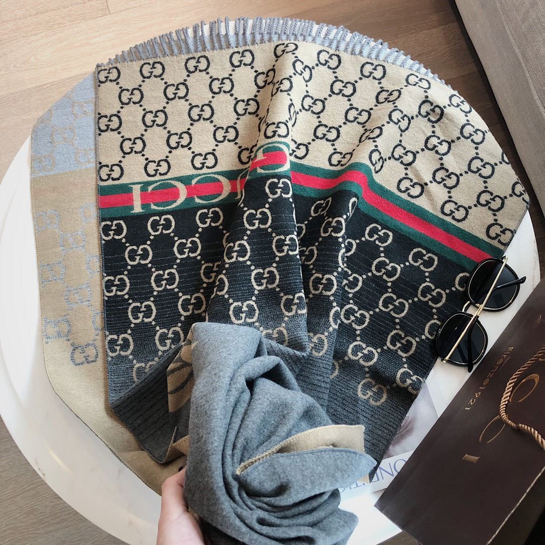 F61 Women's wool blend scarf shawl 180*65CM