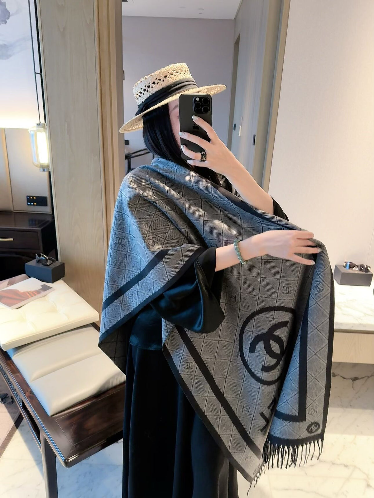 F16  Women's Winter Fashion High Quality Wool Scarf