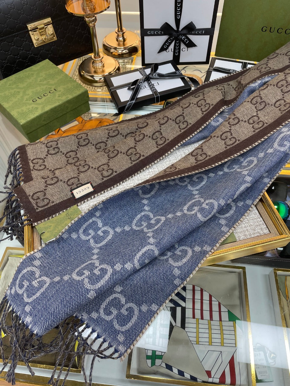F27 Women's Winter Fashion Wool Scarf 34*194cm
