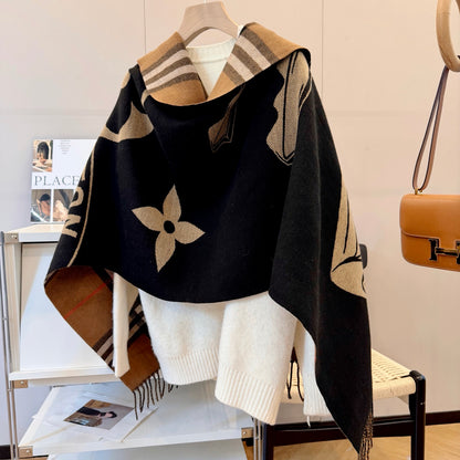 F6 Women's Winter Fashion High Quality Wool Scarf