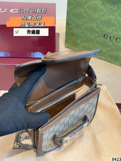 MN107 Women's handbag leather bag 18*6*16cm