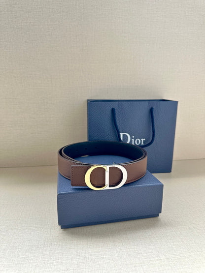 BE3 Men Real Leather Belt 3.5CM with packing