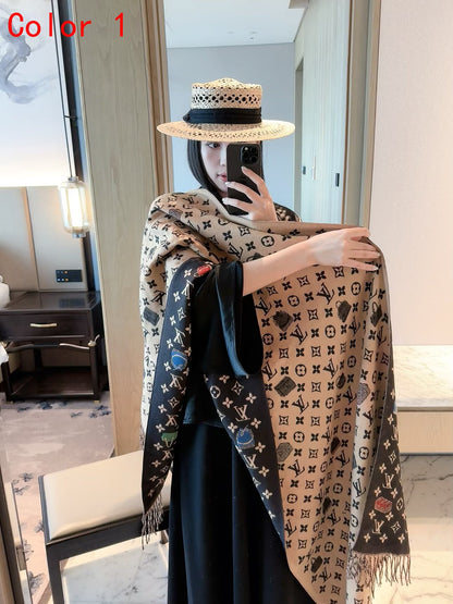 F2 Women's Winter Fashion High Quality Wool Scarf 180×60cm
