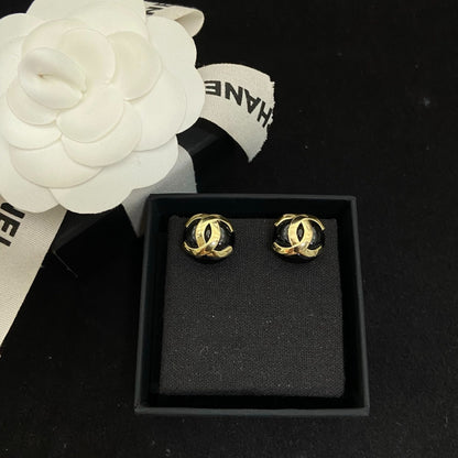 E1 Women gold-plated fashion round earrings high-quality jewelry