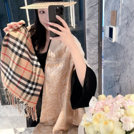 F69  Women's wool blend scarf shawl 180*60cm