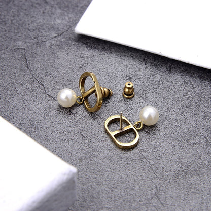 DIE6 Women gold-plated fashion earrings high-quality jewelry