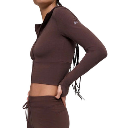 2636 Women Slim Fit Hooded Zip Yoga Set, Flared Pants Autumn Winter Casual Sports Activewear