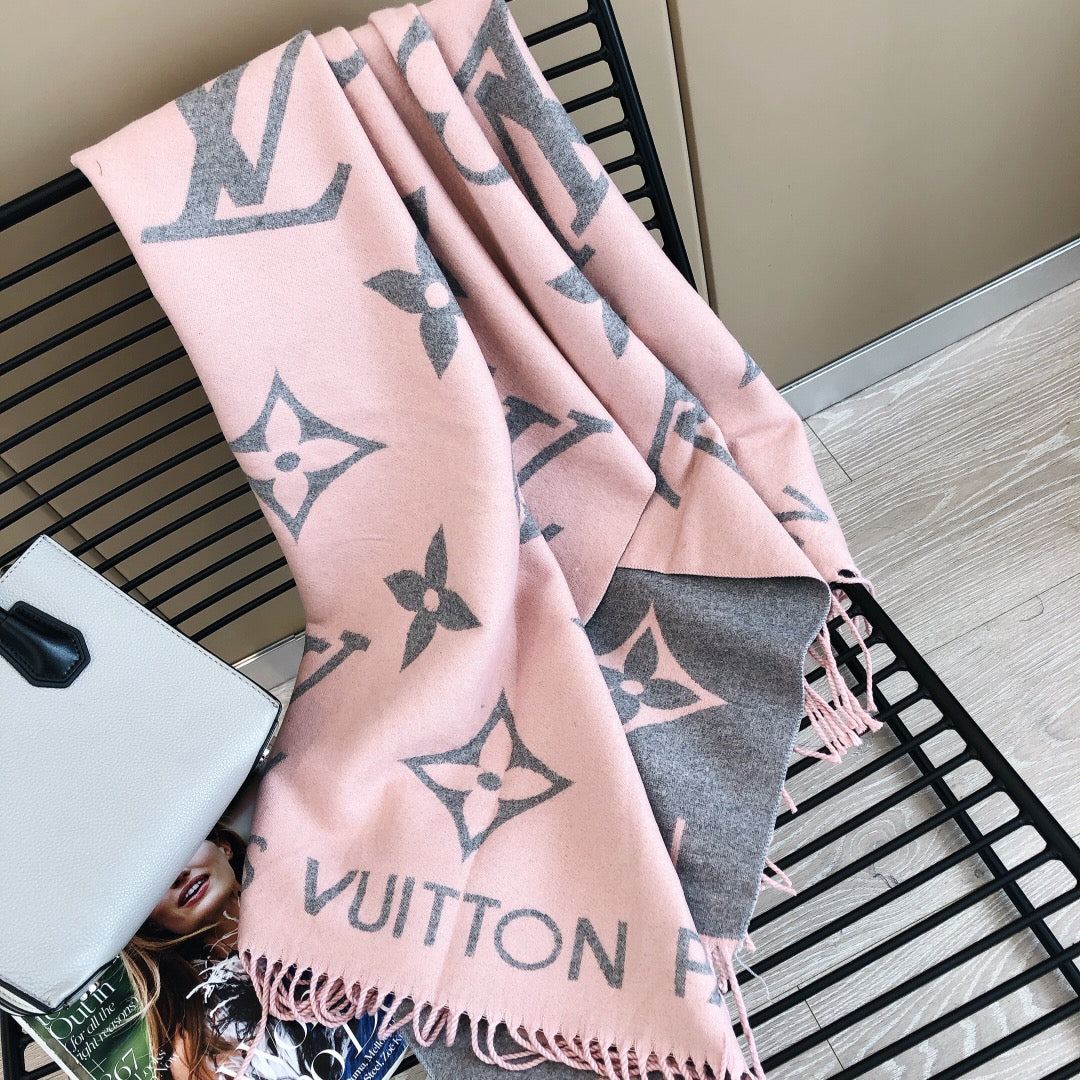 F43 Women Wool Blend Scarf Wrap 180*65CM