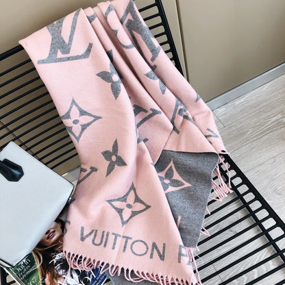 F43 Women Wool Blend Scarf Wrap 180*65CM