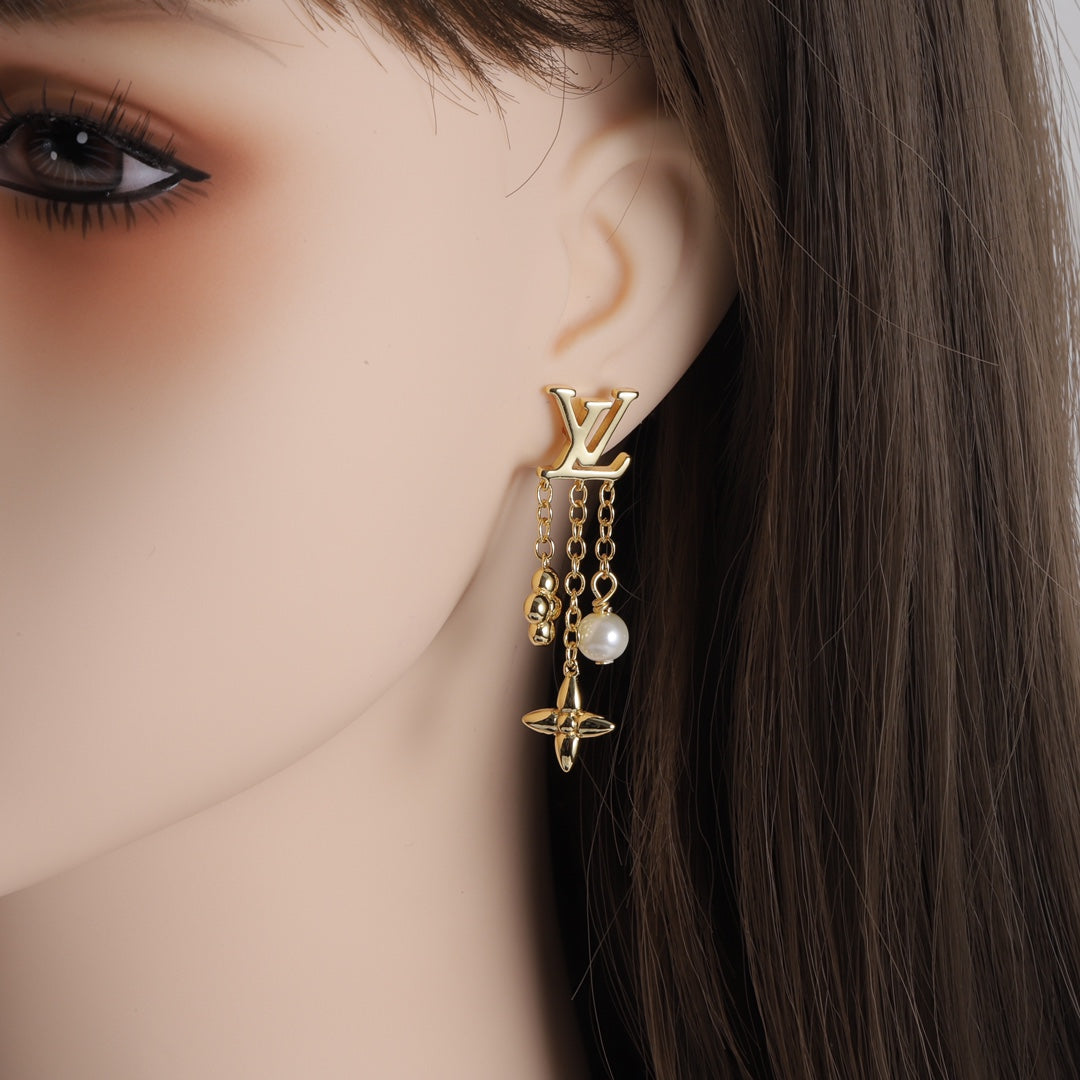 E40 Women gold-plated fashion earrings high-quality jewelry