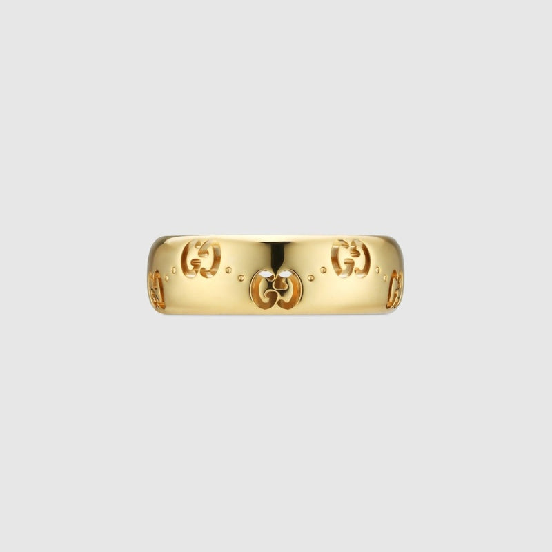 J141 Men And Women Classic Letter Gold-Plated Ring, Fashion Jewelry