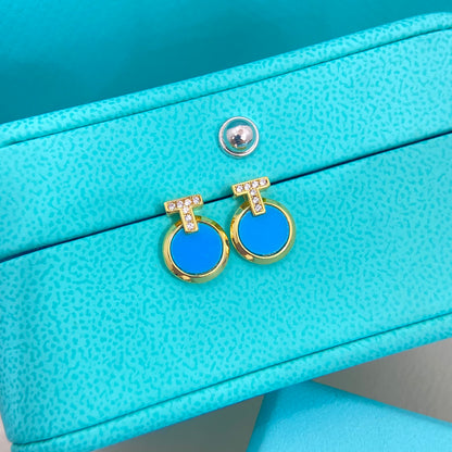 E14 Women gold-plated fashion earrings high-quality jewelry